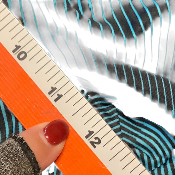 Nike Dri-Fit Men Medium Athletic Basketball Shorts Blue Black Striped - Picture 9 of 12